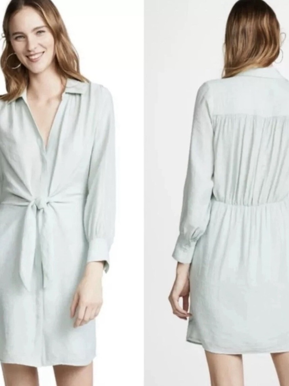 Brochu Walker Madsen Light Blue Wrap Mini Dress - Picture 3 of 3